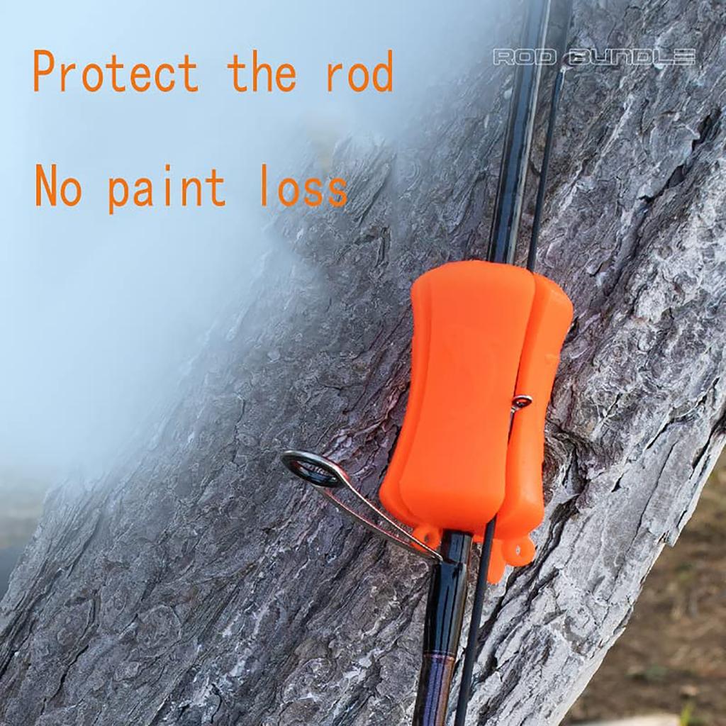 Portable Fishing Rod Holding Ball, Soft Rubber Fishing Rod Ball, Fishing Rod Tie Down Clips, Fishing Supplies