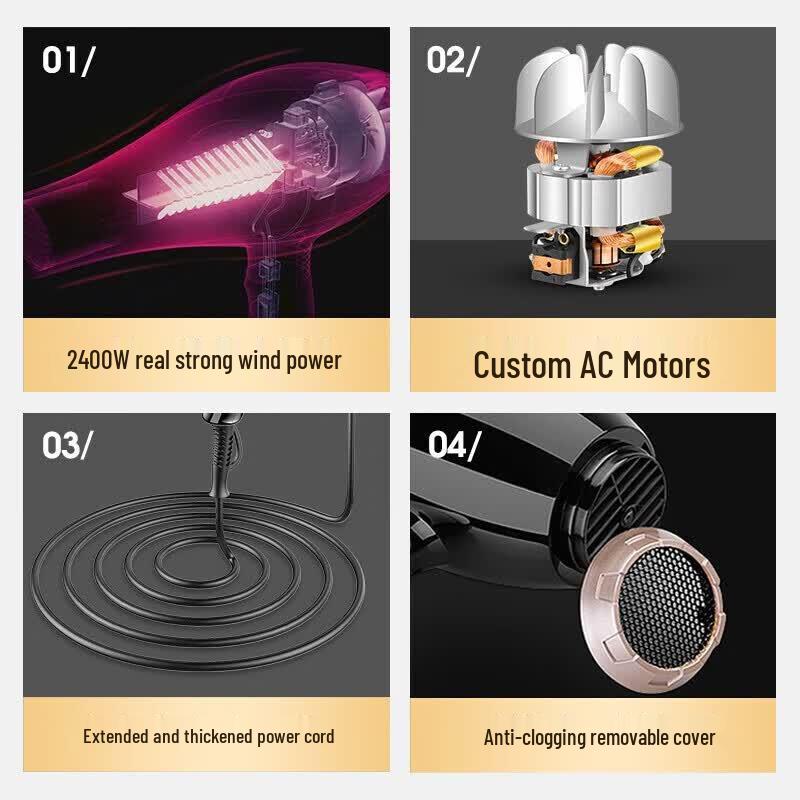 CONFU Professional Hair Dryer KF-8894 CN plug (adapter included)
