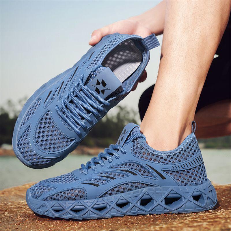 Thick Platform Mesh Upper Running Male Sports Shoes Athletic Original Deals Size 9 Low Price Walking Wide Men's Casual Sneakers