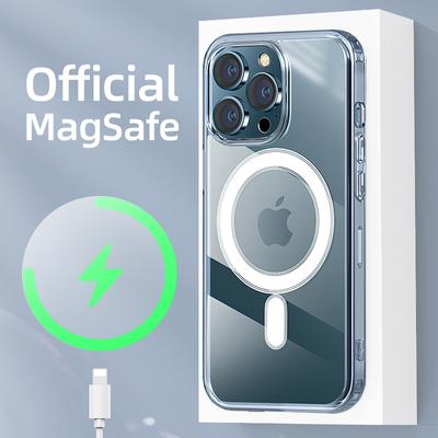 Чехол для Iphone 14 с магнитной беспроводной зарядкой Magsafe, прозрачный чехол для телефона Iphone 13 12 11 Pro Max Funda Coque Shell