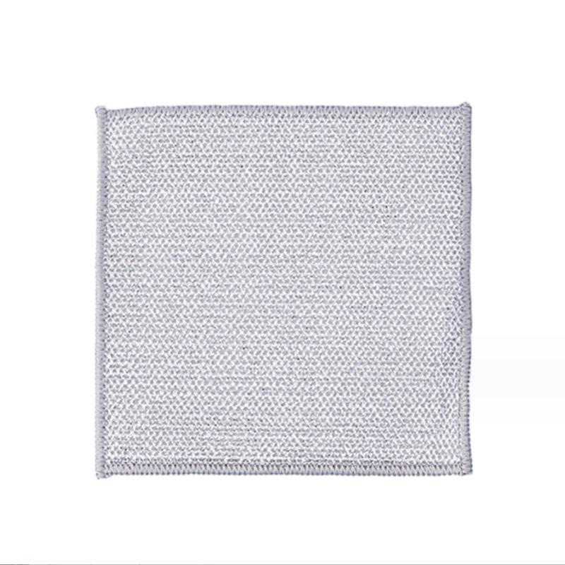 Двусторонняя сетчатая салфетка для мытья посуды Silver Silk — безмасляное, легкоочищаемое, прочное и износостойкое чистящее средство для кухни