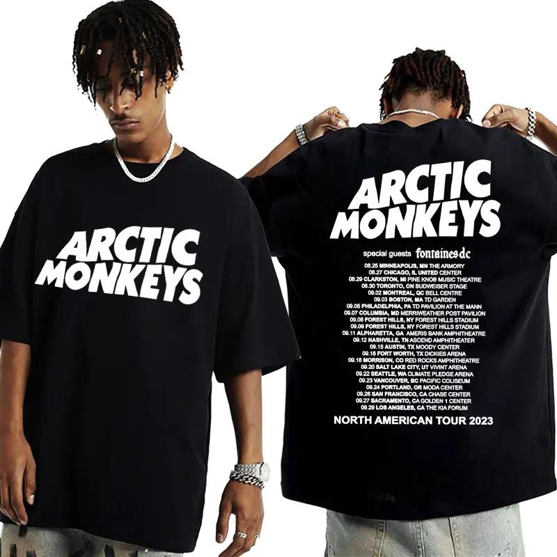 Винтажная футболка Favourite Worst Nightmare Футболка Arctic Monkeys 505 с принтом текстов песен для мужчин и женщин в стиле хип-хоп-панк свободного покроя