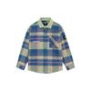 Badfive Sports Basketball Series Plaid Loose Long-Sleeve Shirt Men Tops Purple ASHS005-3