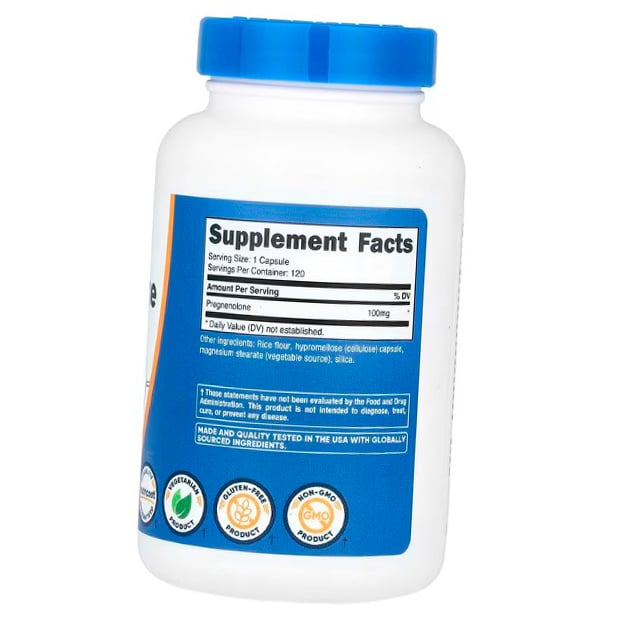 Прегненолон капсулы, Pregnenolone 100, Nutricost 120капс (72647024)