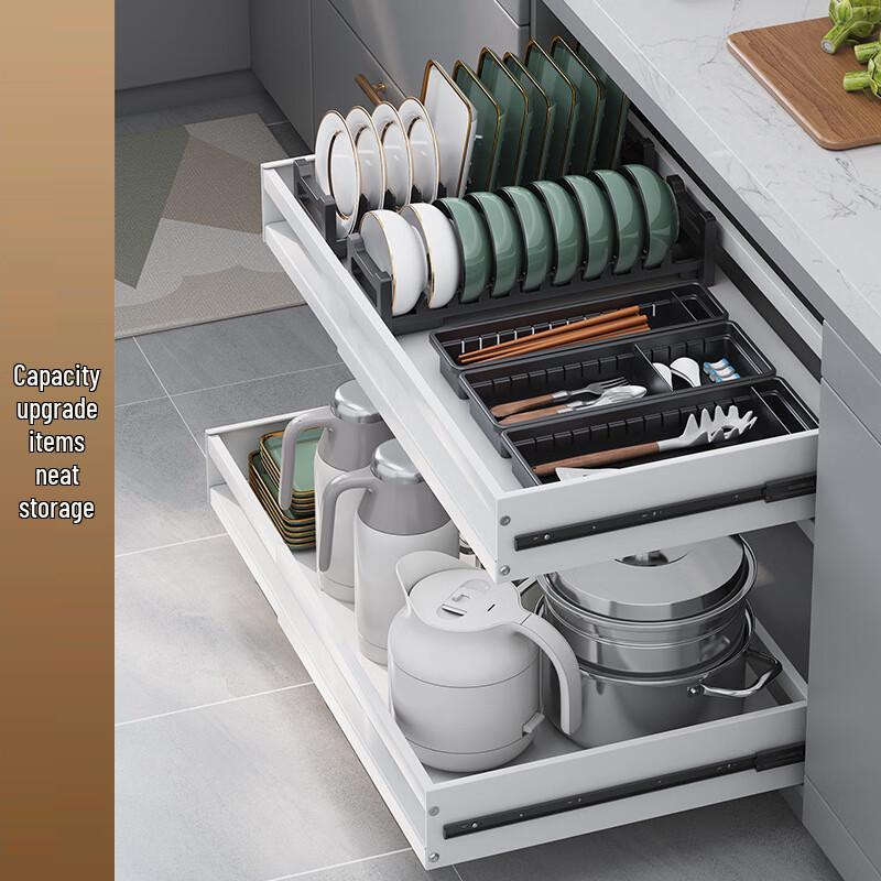 Hongfu Expandable Double-Layer Kitchen Dish Rack