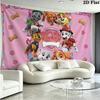 Dogs Cartoon Wall Tapestry Aesthetic Wall Hanging Printed Fabric Blanket Decorative Tapestries for Bedroom Living Room Home Decor