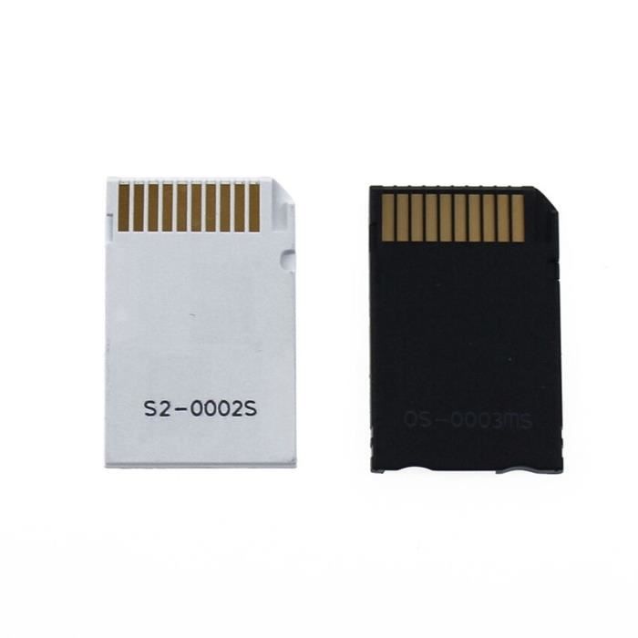 Micro SD Memory Card Adapter, Dual MS Pro Duo Adapter for PSP Card [E6BE641]
