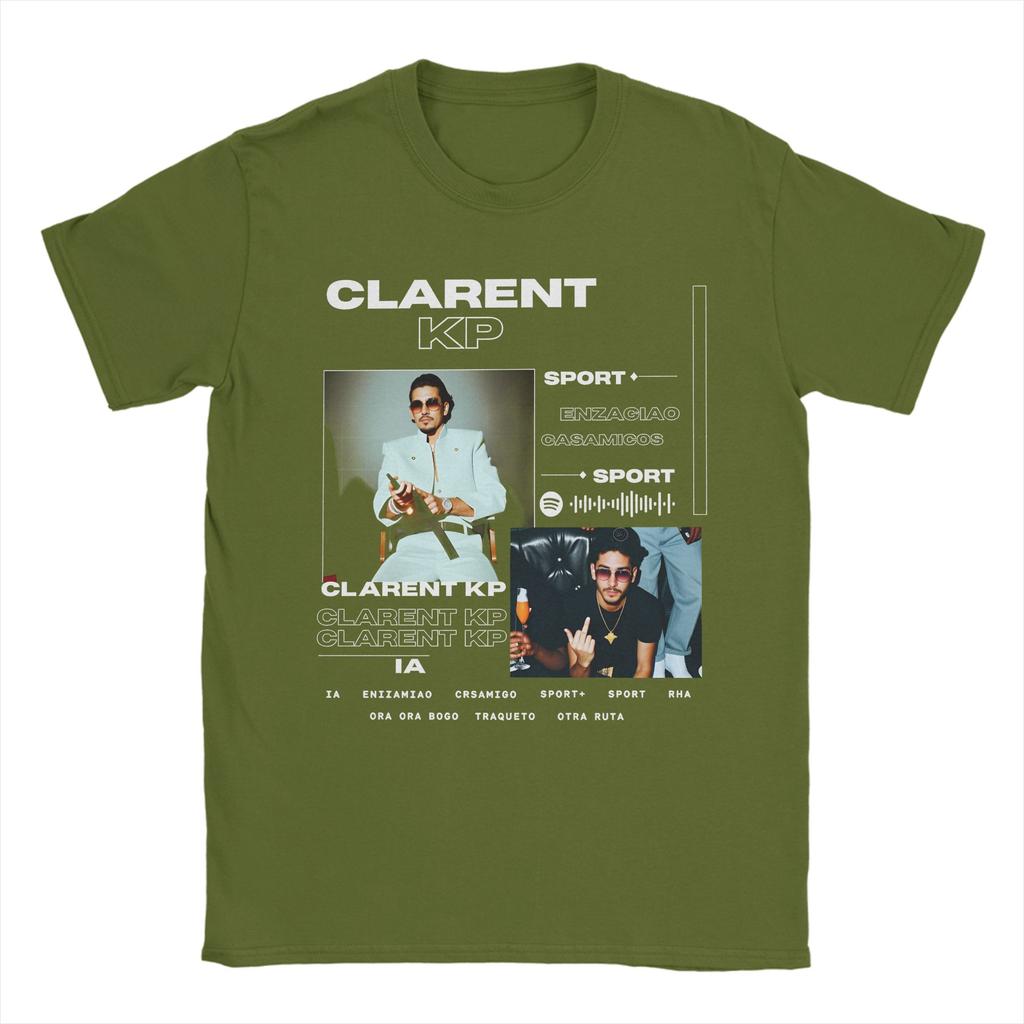 Unisex Rapper CLARENT Album T Shirt Cotton Clothing Casual Short Sleeve Round Collar Tee Shirt Graphic Printed TShirts