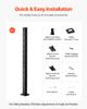 VEVOR Cable Railing Post, 42x1x2 Inch Stair Railing Post, with Pre-Drilled 30 degrees Angled Holes