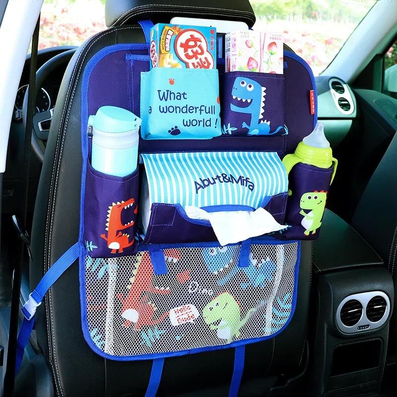 Car Seat Back Bag Multifunctional Creative Cartoon Car Seat Back Storage Hanging Bag Car Accessories Interior Car Organizer