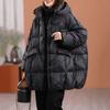 Winter Women White Duck Down Jacket Hooded Warm Oversize Puffer Coat Female Casual Loose Parkas Pocket Outwear