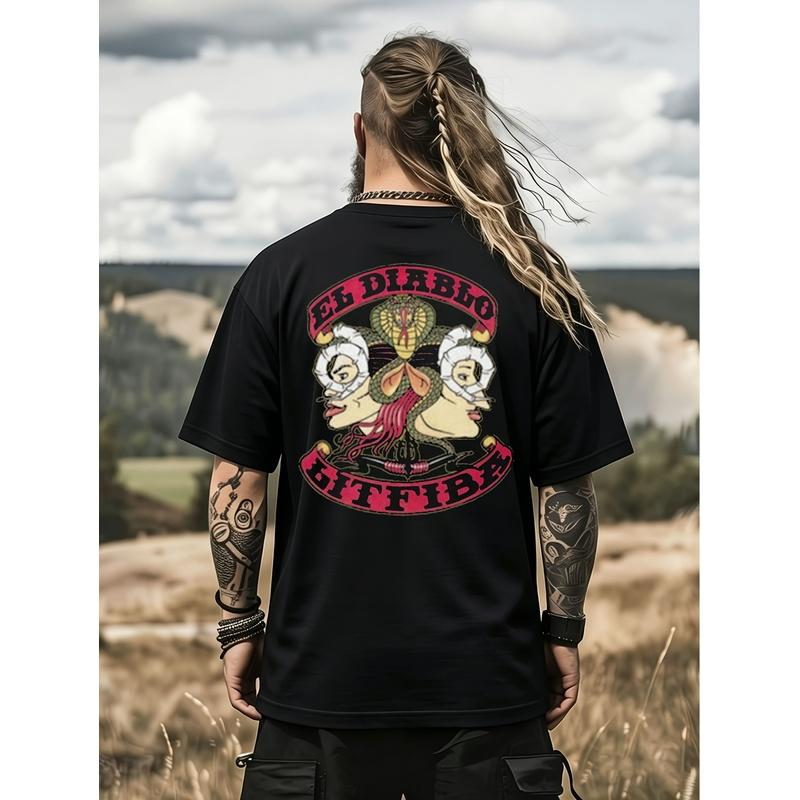 A Short-sleeved Crew Neck T-shirt From Litfiba Showcasing The Logo Of An Italian Band This Casual Shirt Is Perfect for Any Season Ideal for Music