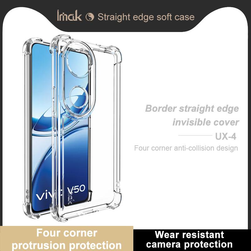 For Vivo V50 5G Phone Case IMAK UX-4 Shock-resistant Soft Case
