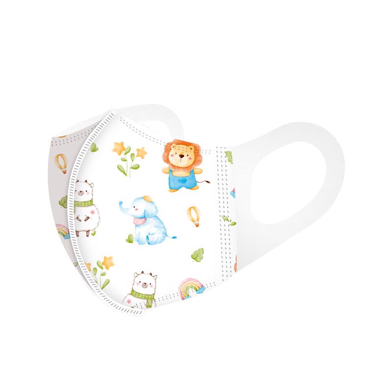 Индивидуально упакованные 3D защитные маски для детей 0-6 лет, дышащие и одноразовые