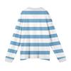 Men's Casual Striped Print Button-Up Long-Sleeve Tops