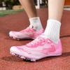Fashion Pink Nails Sneakers Athletics Women Professional Track Spikes Running Shoes For Men Outdoor Unisex Athletic Nails Shoes