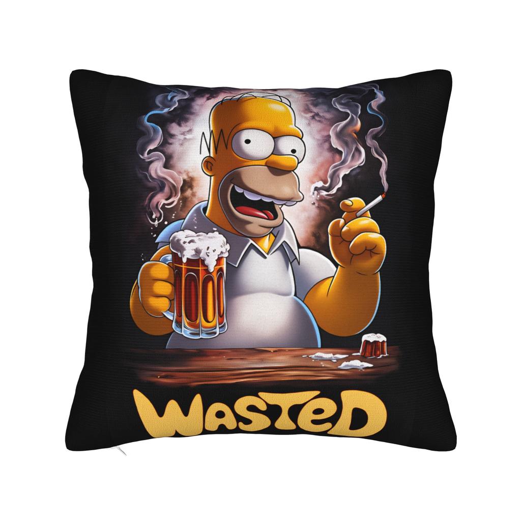Marge SSimpsons Head Repeat Pattern Pillow Cover Funny Pillow Case For Sofa Home Decor Soft Pillowcases Gift Idea