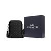 Coach Сумка через плечо Stanton 12 Classic Logo из ткани с кожаными вставками Мини-сумка на плечо Мужские сумки Черный CH097-SVO1U