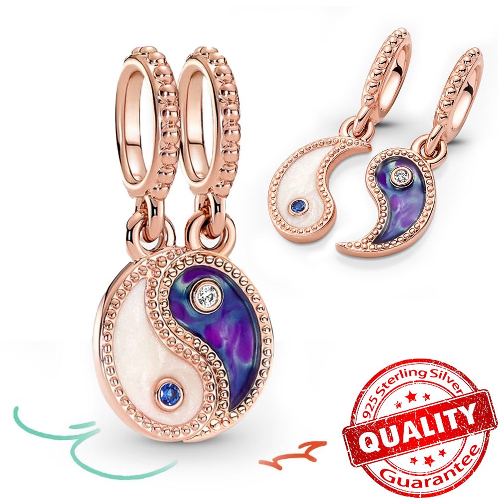 Мода Вечная Любовь Бабочка 925 пробы Серебряный Подвесной Шарм Подходит Оригинальный Браслет Элегантные Ювелирные Изделия Подарки для Женщин