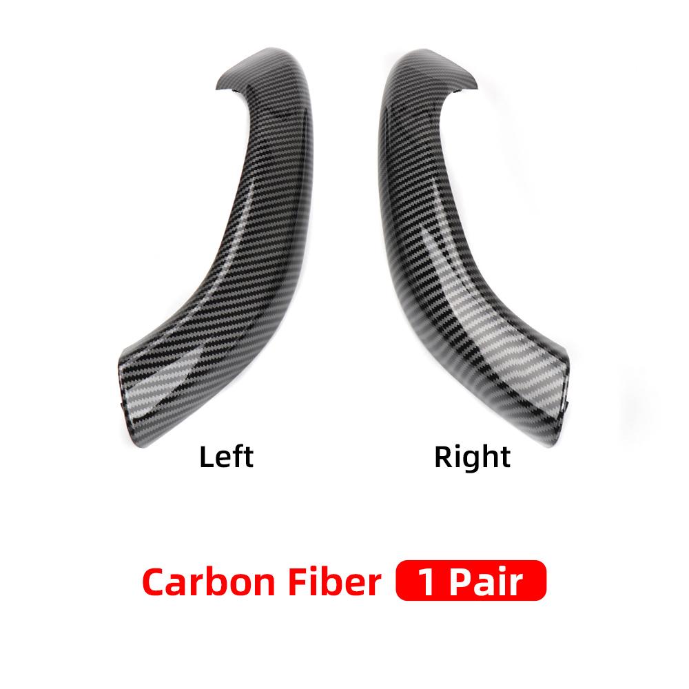 Хромированная внутренняя дверная ручка из углеродного волокна, замена накладки для BMW X1 X2 F48 F49 F39