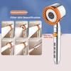 5 Spray ABS Portable Shower Head High Pressure Large Flow Spa Filtered Shower Heads with Stop Button Universal Bathroom Nozzle