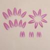 Aurora Fake Nials Long Almond Nail Tips Manicure False Nails  Women