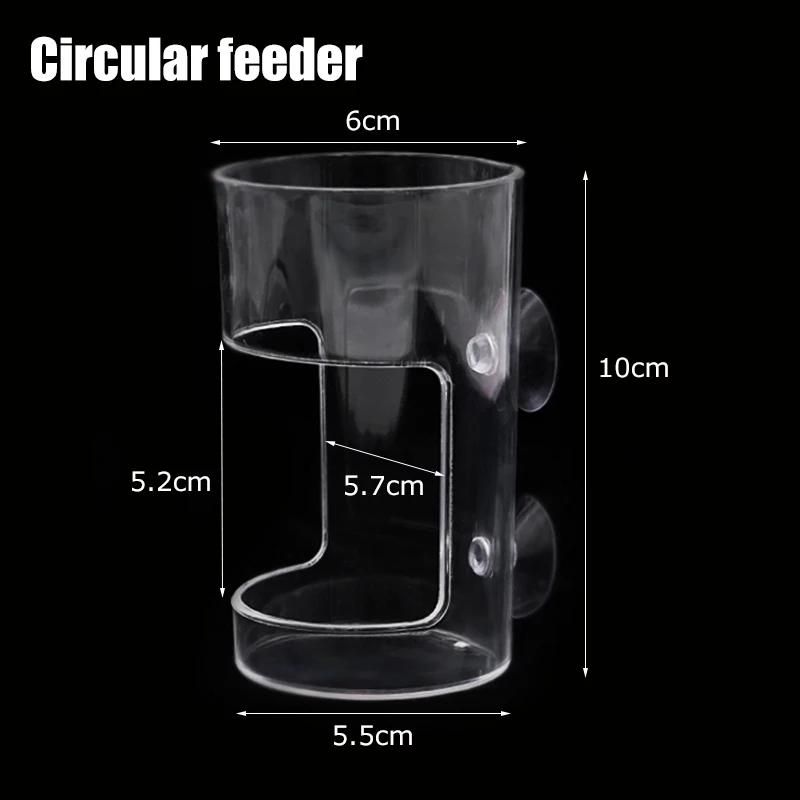 Pet Supplies Fish tank Feeder with Suction Cups Clear Floating Turtle & Fish Shrimp Dish Tray Feeder koi carp Fish Float Feeder