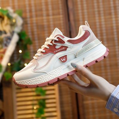 Ins корейская версия сетчатых кроссовок-папы для женщин 2025 лето новая дышащая женская студенческая повседневная спортивная обувь AD8802-2