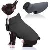 Windproof Winter Warm Fleece Small Dog Coat Reversible Puppy Jacket Reflective Soft Pet Vest, Cold Weather Dog Sweater Apparel Leash Access Overcoat