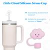 Stanley 10mm Cloud Shape Straw Covers for 30 & 40 oz Tumblers, Cute Silicone Cloud Straw Covers, Straw Protectors, Soft Silicone for 10mm Straws, Pack