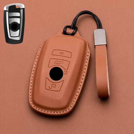 Genuine Leather Car Key Case Cover For BMW X3 X4 X5 X6 M2 M3 M4 M5 M6 1 2 3 4 5
