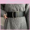 Elegant Korean Style Women's Wide Decorative Waist Belt Fashionable Shape Enhancer For Fall 2023