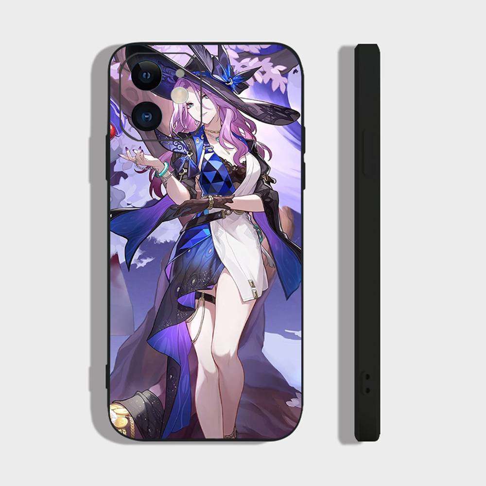 Jade Honkai Star Rail Anime Phone Case For IPhone 17 Air 16 15 14 13 Pro Max 11 12 Black Silicone Cover