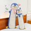 Cartoon Penguin Bed Pillow With Plush Bean Doudou Fabric For Girls Sleep Support And Cozy Rest