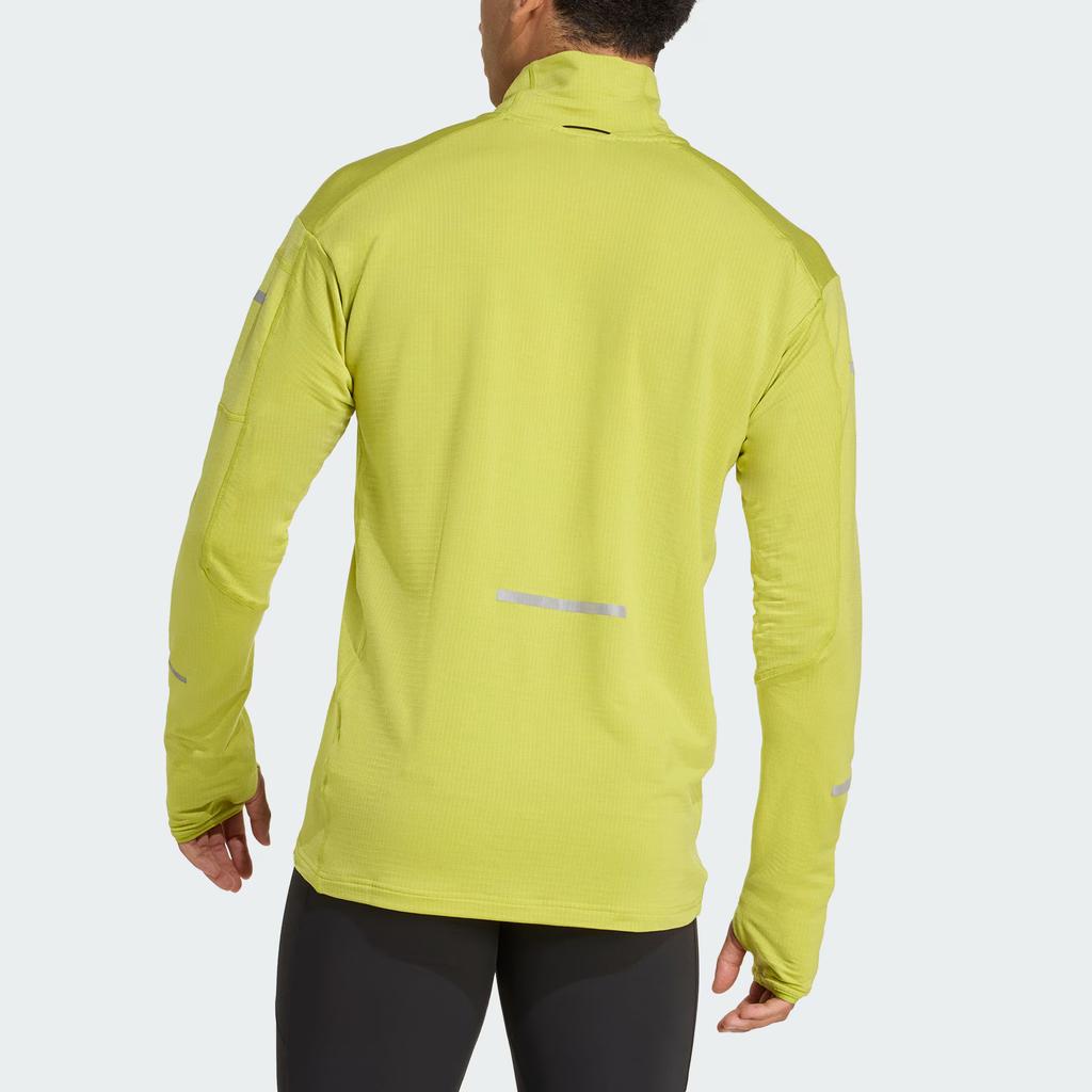 Adidas Climawarm Fw25 Adi365 Running Warm Reflective Long Sleeve T-Shirt Men Tops Soft-Acid-Orange-Green JM5725