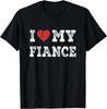 Смешная футболка I Love My Fiance - Я люблю своего жениха, забавный подарок, унисекс