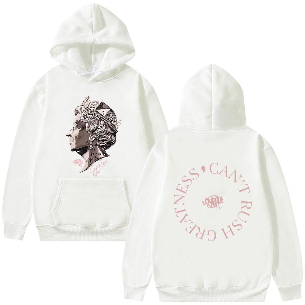 Rapper Central Cee CAN'T RUSH GREATNESS Album Graphic Hoodie Men Women Hip Hop Fashion Oversized Hoodies Male Vintage Sweatshirt
