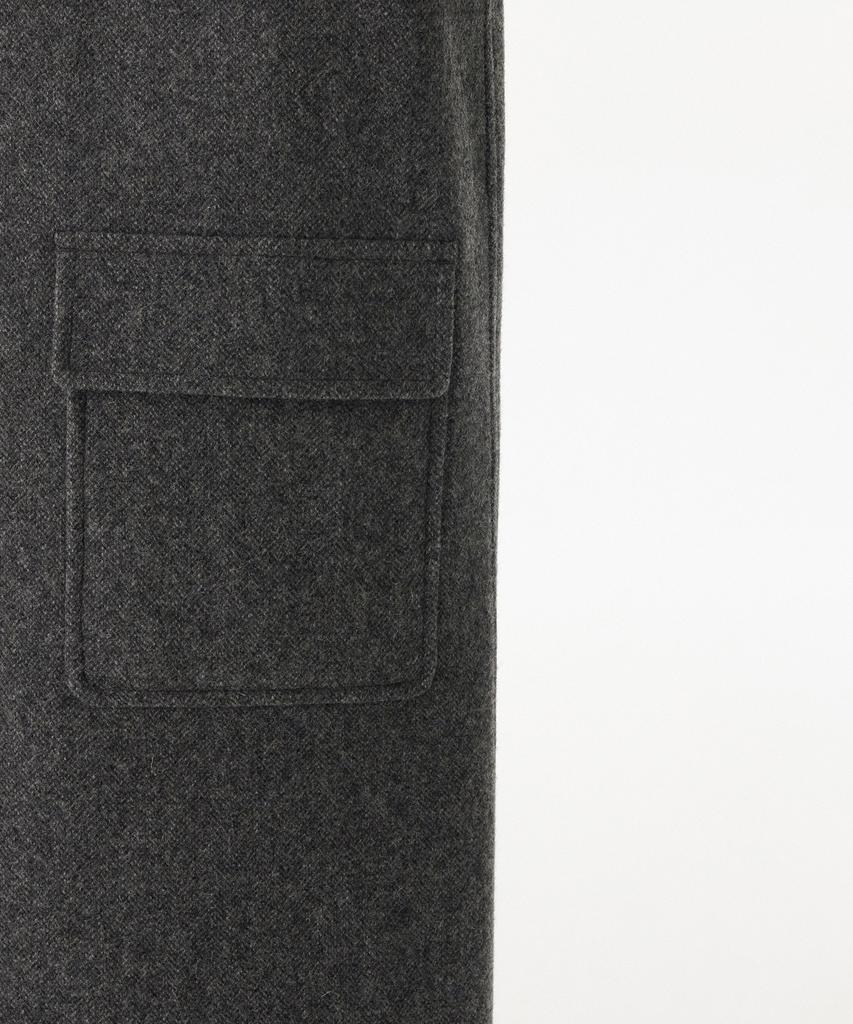 Musinsa Standard Shetland Wool Oversized Balmacaan Coat [Grey]