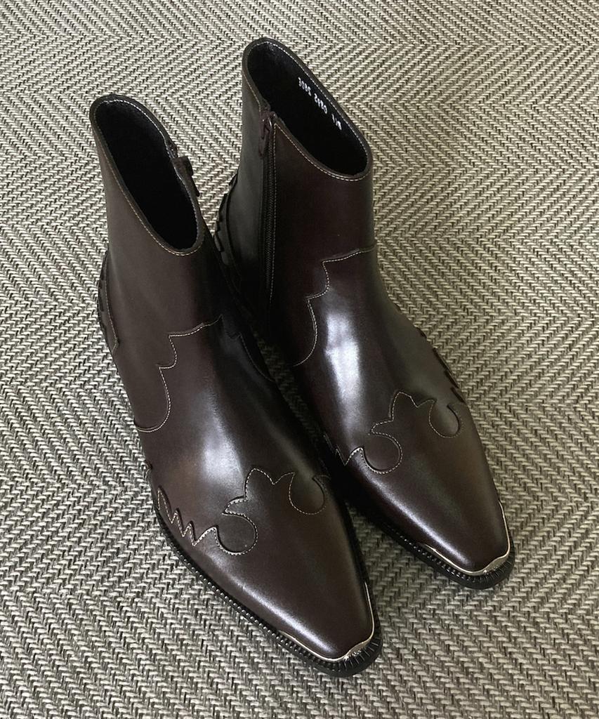 Joenshoe Cadenza Western Boots Wine Brown
