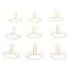 100Pcs Cute Paper Clips Metal Electroplating Multifunction Small Planner Clips with Storage Box for 