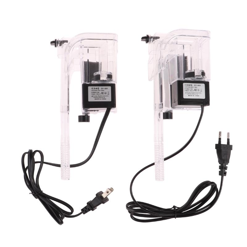 3 в 1 Маленький аквариумный фильтр Маленький танковый фильтр Подвесной кислородный насос Очиститель воды
