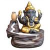 Ganesh Golden Smoke With 10 Cones, Polyresin Statue B_5 Decorative Showpiece - 8 Cm  (Polyresin, Clear, Multicolor)