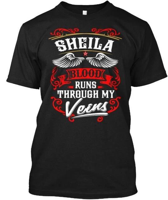Футболка Sheila Blood Runs Through My Veins Naa Сделано в США Размеры от S до 5XL