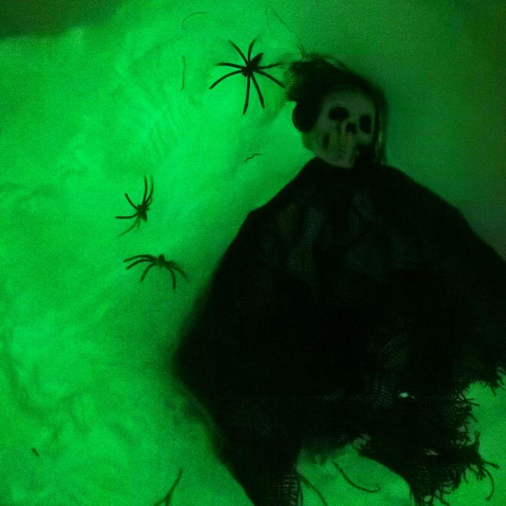 Polyester Luminous Spider Web Artificial Halloween Cobwebs Home/Outdoor Decor
