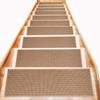 Non Slip Stair-Treads Rubber Backing Stair-Runners for Wooden Steps Residue Free Carpet Stair Treads for Kids and Dogs