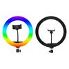 RGB Светодиодная кольцевая лампа «Цвет мечты»: 8-18 дюймов, 2-цветные и 7-цветные варианты для мобильных прямых трансляций и видеоосвещения для создания атмосферы