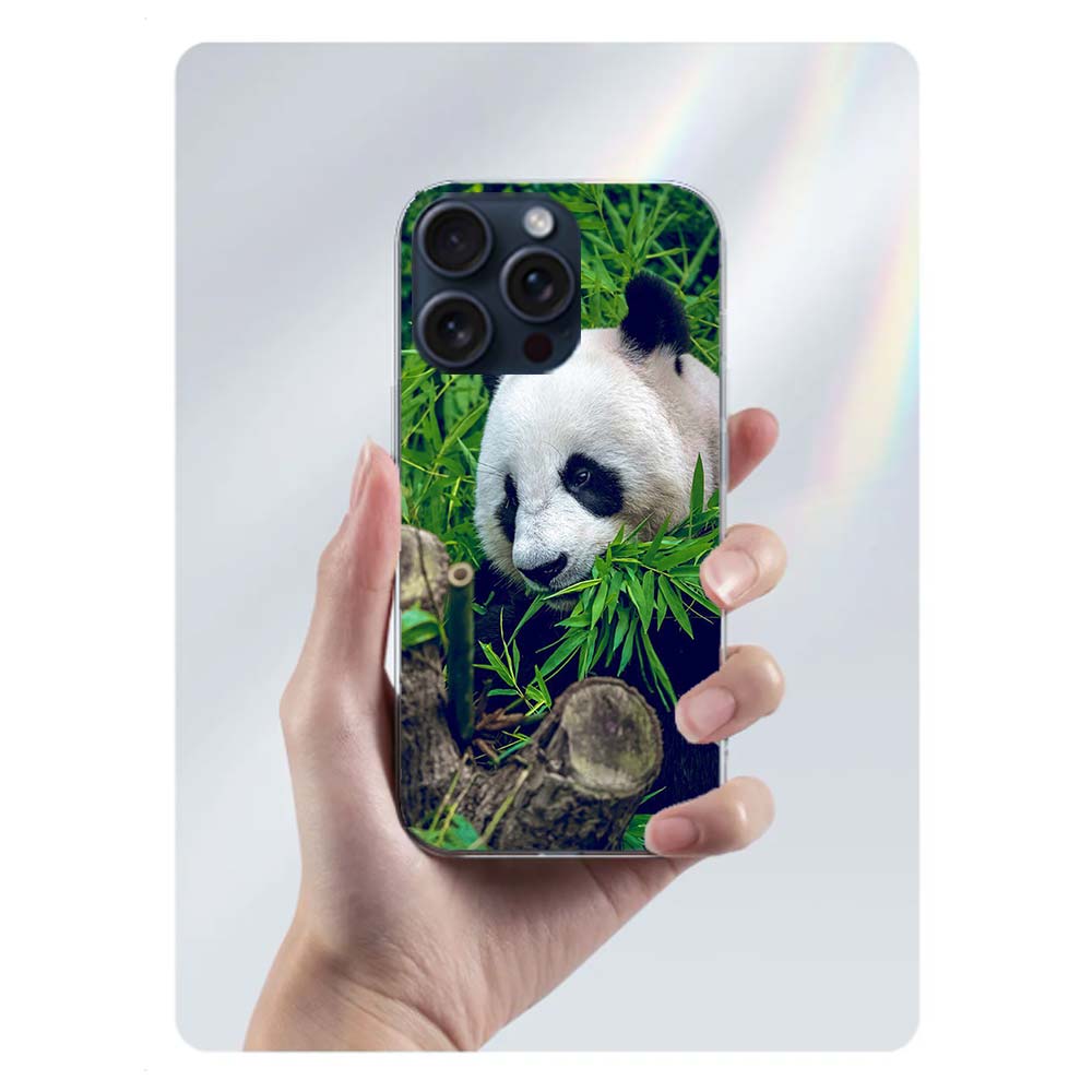 Panda Baby, Giant Panda Family Clear Phone Case For Iphone 17 Air 16 Pro Max 15 Pro 14 Plus 17E 16E 11 13 12 Mini Cover Cases Fu
