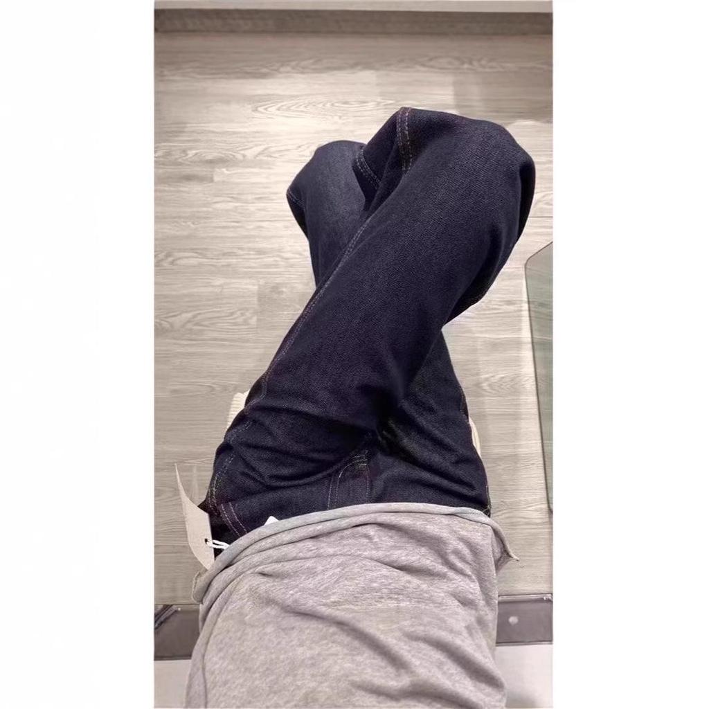 Женские джинсы большого размера с высокой талией, темно-синие, грушевидной формы, широкие