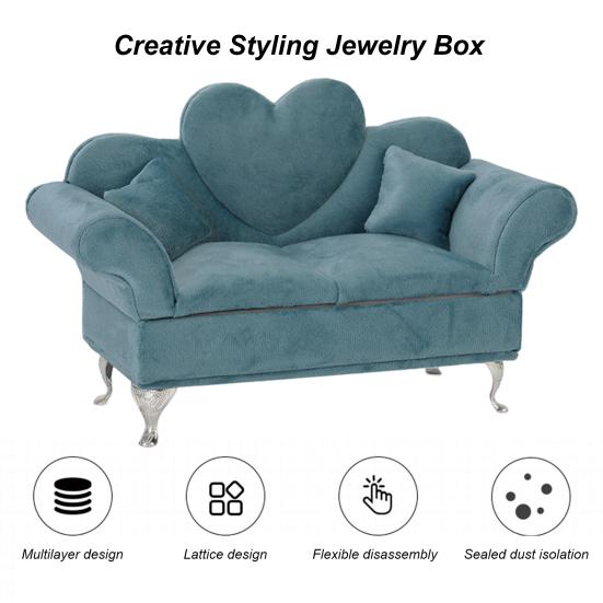 Jewelry Organizer Decoration Brooches Storage Dust-proof Velvet Fabric Jewelry Display Holder Dressing Table Supply