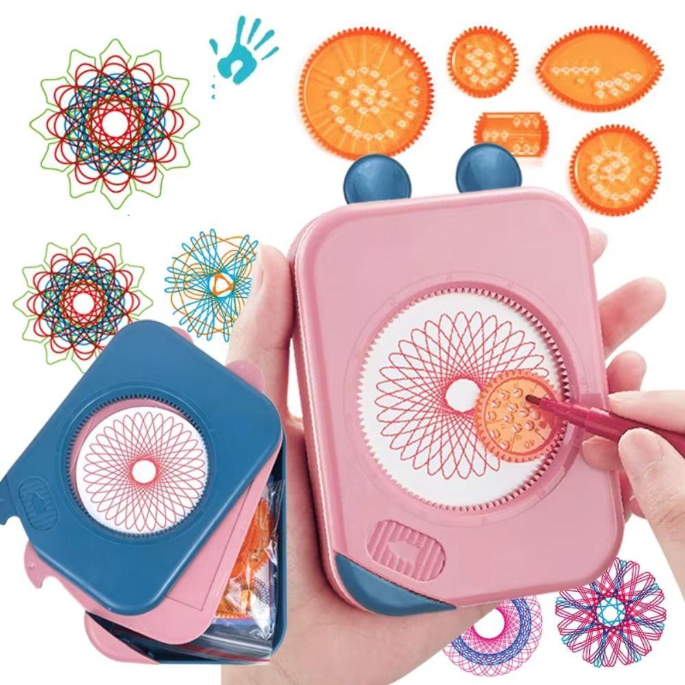 Multifunctional Drawing Art Spirograph Set Geometric Ruler Drafting Tools Primary School
